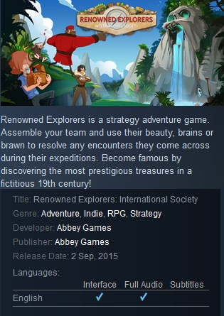 Renowned Explorers: International Society Steam - Click Image to Close